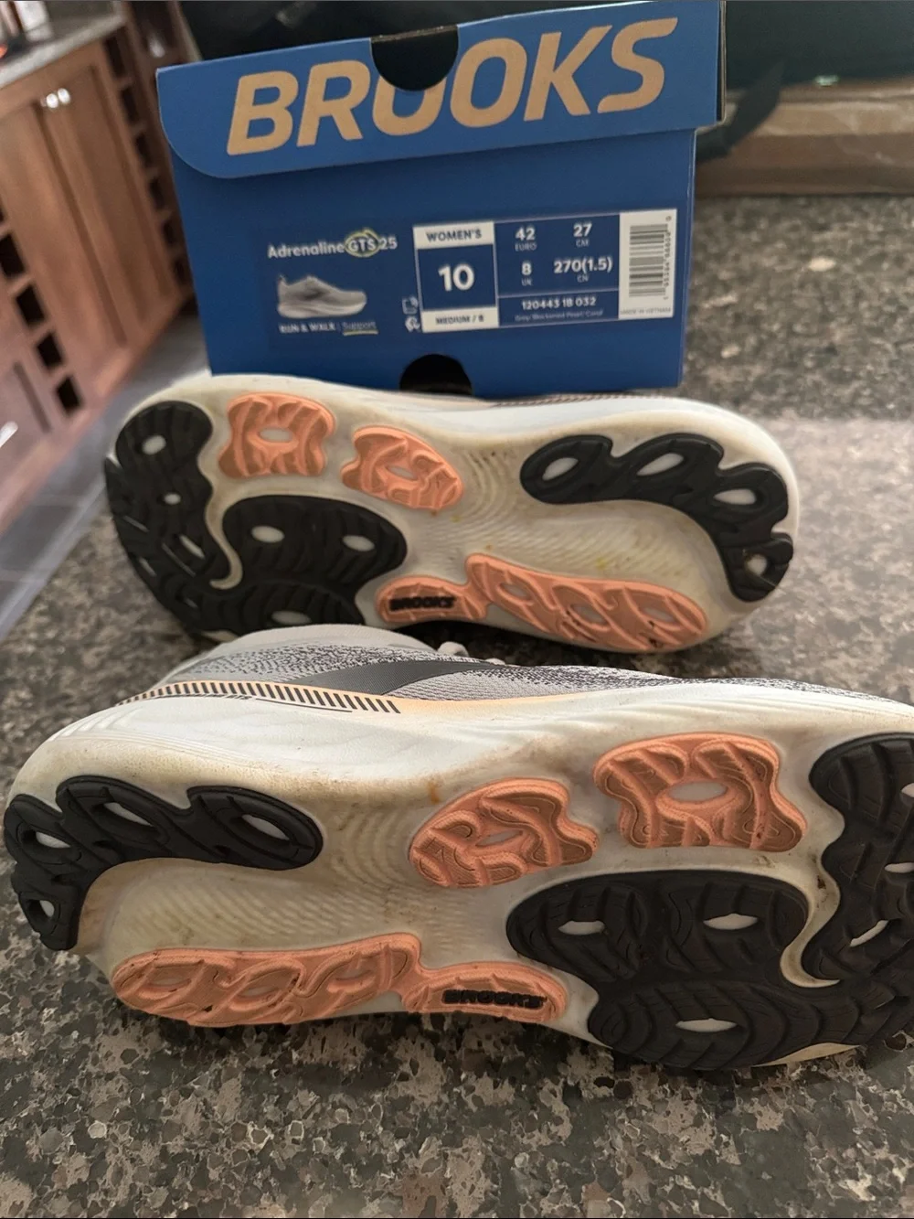 Brooks Men’s Athletic Shoes - Light Gray with Black Accents